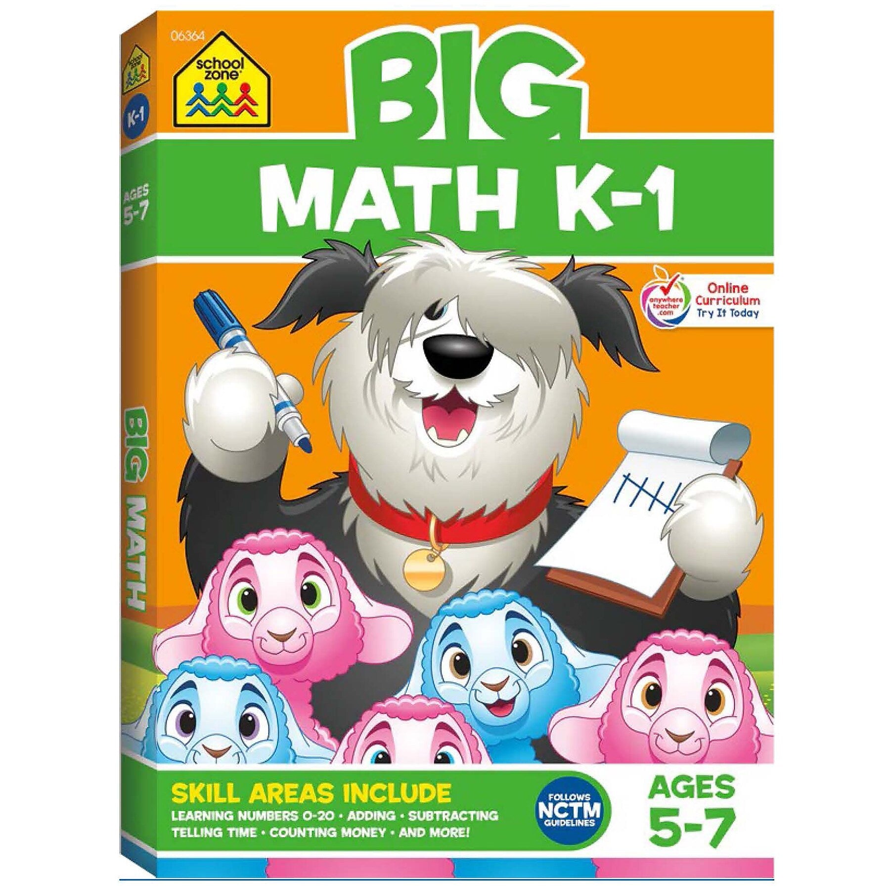 School Zone Grades K-1 Big Math Workbook