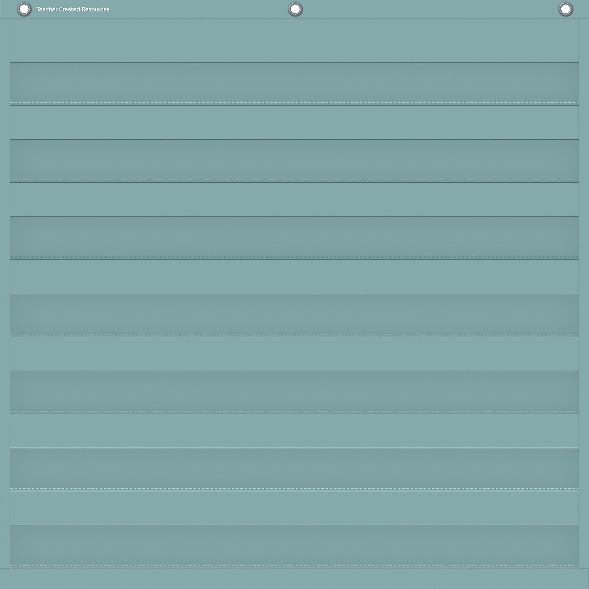 Teacher Created Resources Calming Blue 7-Pocket Chart, 28" x 28" (TCR20101)