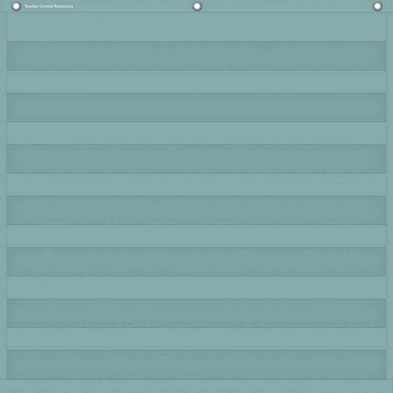 Teacher Created Resources Calming Blue 7-Pocket Chart, 28" x 28" (TCR20101)