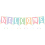 Teacher Created Resources Pastel Pop Pennants Welcome Bulletin Board Set, 53/Set (TCR8410)