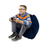 Bouncyband Comfy Cozy Peapod Inflatable Chair for Kids (BBAPDCHBU)