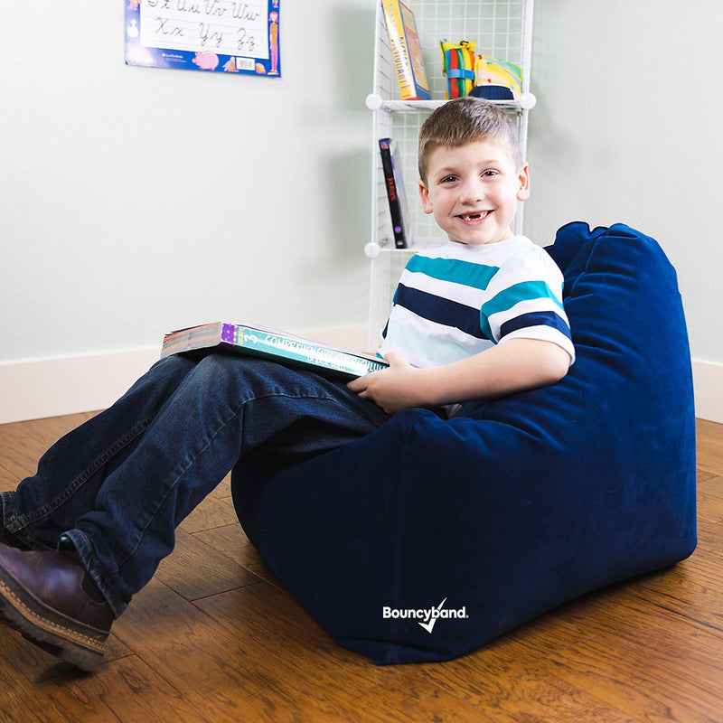 Bouncyband Comfy Cozy Peapod Inflatable Chair for Kids (BBAPDCHBU)