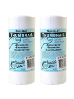 Borden and Riley Sun-Glo Thumbnail Paper Rolls, 6" x 50 Yds, White, 2/Pack (PK2-35WR065000)
