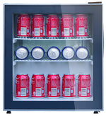 Avanti 1.6 Cu. Ft. Energy Star. Glass Door Refrigerator, Beverage Cooler, Black (ARBC17T2PG)