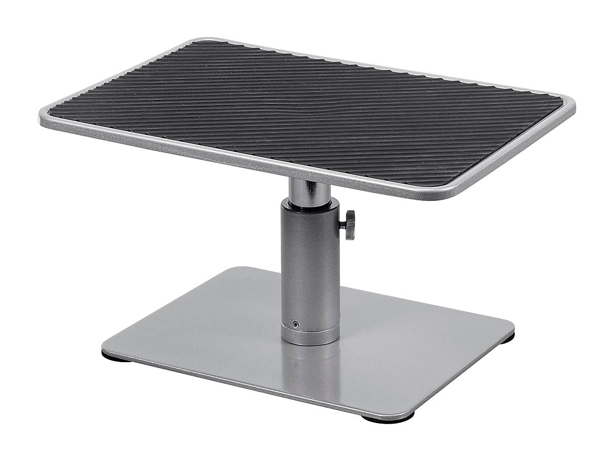 Monoprice Workstream Universal Adjustable Monitor Riser Stand, 4.6" to 6.5", Black/Gray (116250)