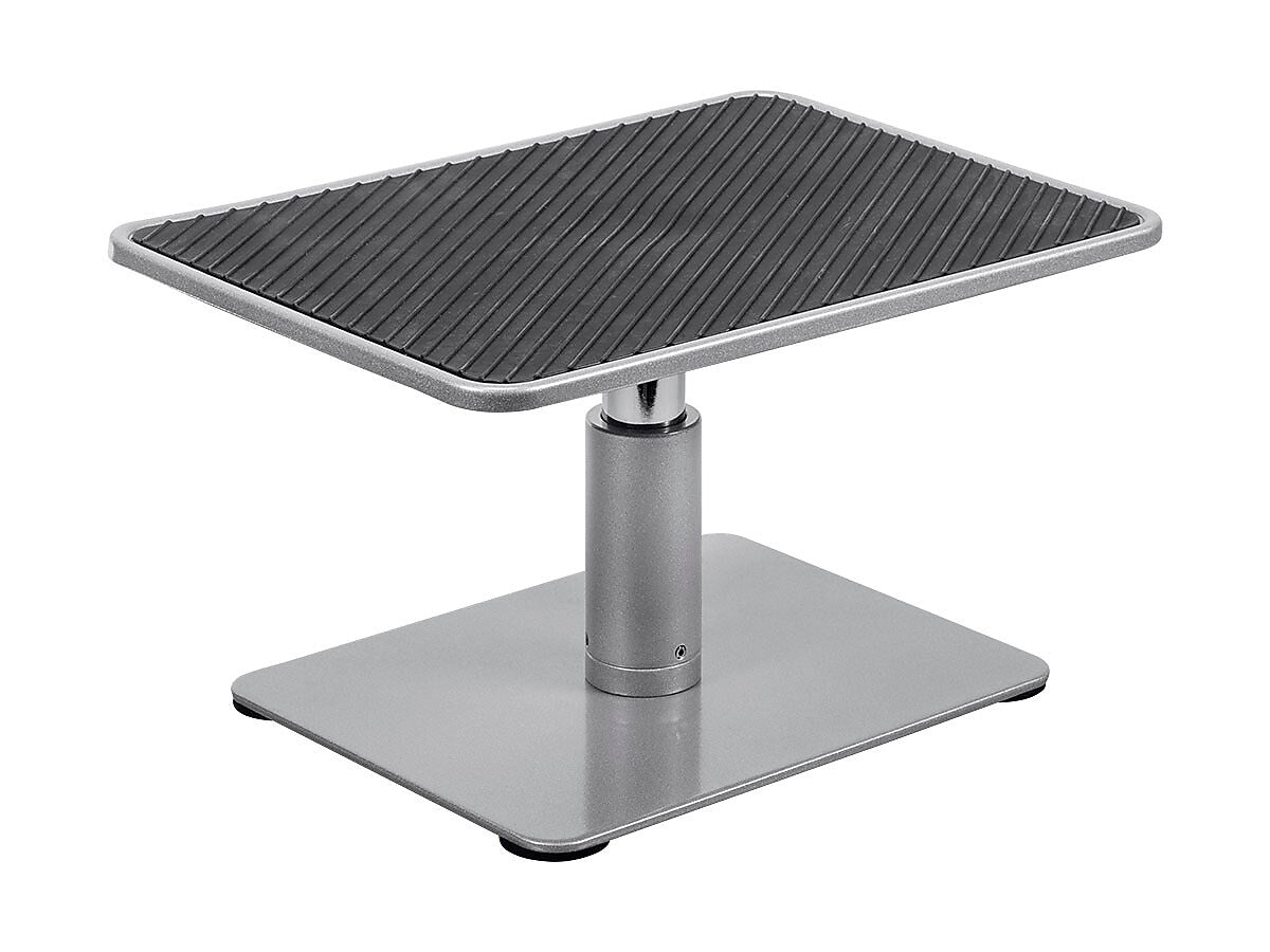 Monoprice Workstream Universal Adjustable Monitor Riser Stand, 4.6" to 6.5", Black/Gray (116250)