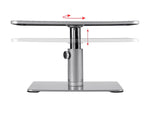 Monoprice Workstream Universal Adjustable Monitor Riser Stand, 4.6" to 6.5", Black/Gray (116250)