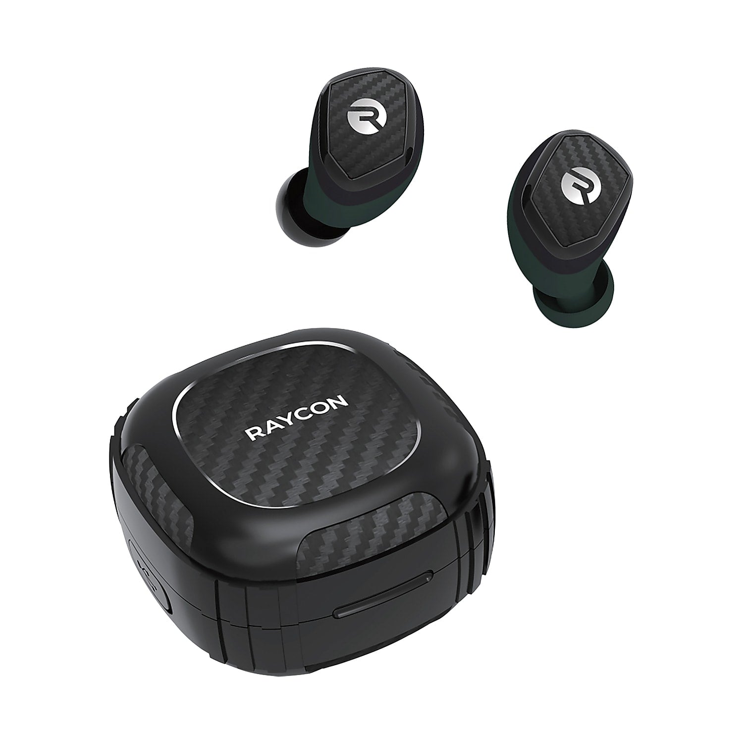 Raycon The Impact True Wireless Active Noise Canceling Earbuds with Charging Case, Bluetooth, Carbon Black (RBE775-23E-BLA)