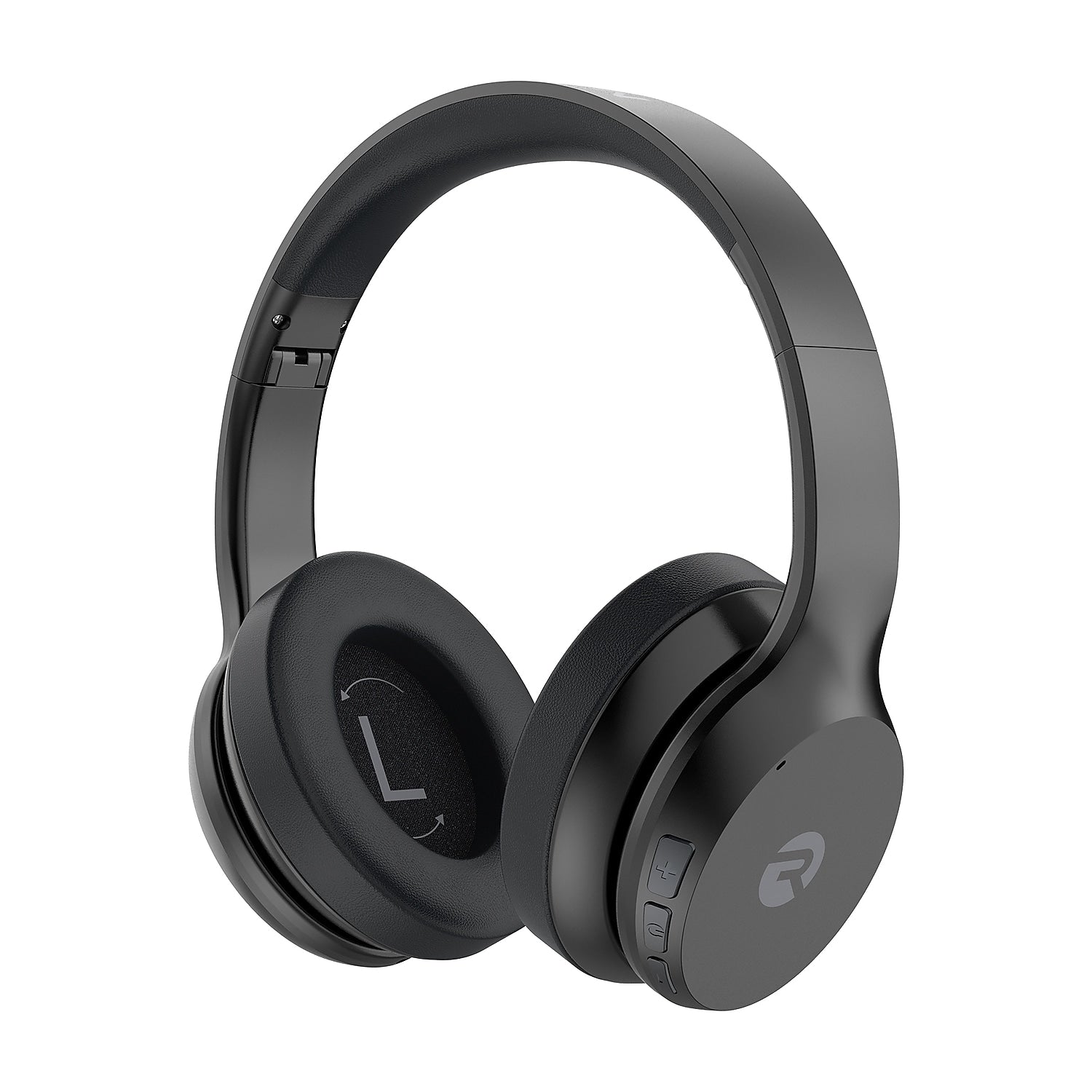 Raycon The Fitness Wireless Noise Canceling Over-Ear Headphones with Microphone, Bluetooth, Black Steel (RBH841-23E-BLA)