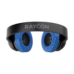 Raycon The Fitness Wireless Noise Canceling Over-Ear Headphones with Microphone, Bluetooth, Black Steel (RBH841-23E-BLA)