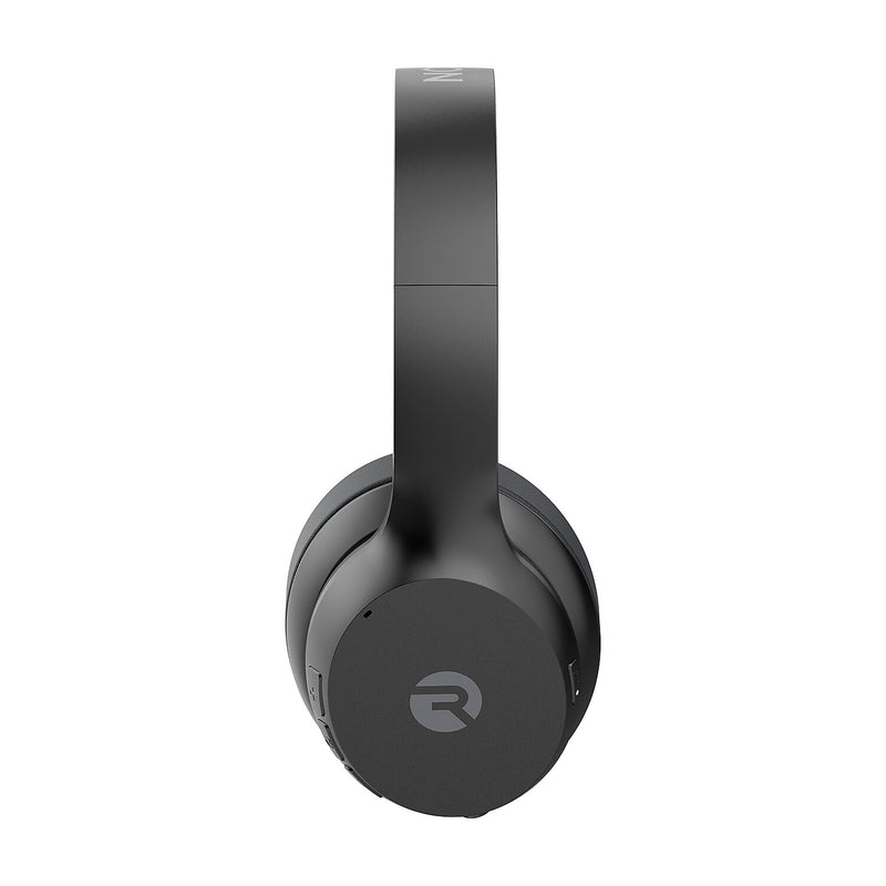 Raycon The Fitness Wireless Noise Canceling Over-Ear Headphones with Microphone, Bluetooth, Black Steel (RBH841-23E-BLA)