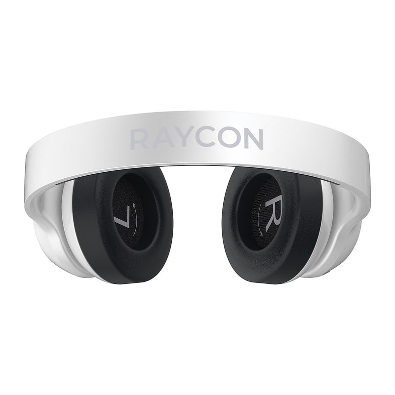 Raycon The Fitness Wireless Noise Canceling Over-Ear Headphones with Microphone, Bluetooth, Pearl White (RBH841-23E-WHI)