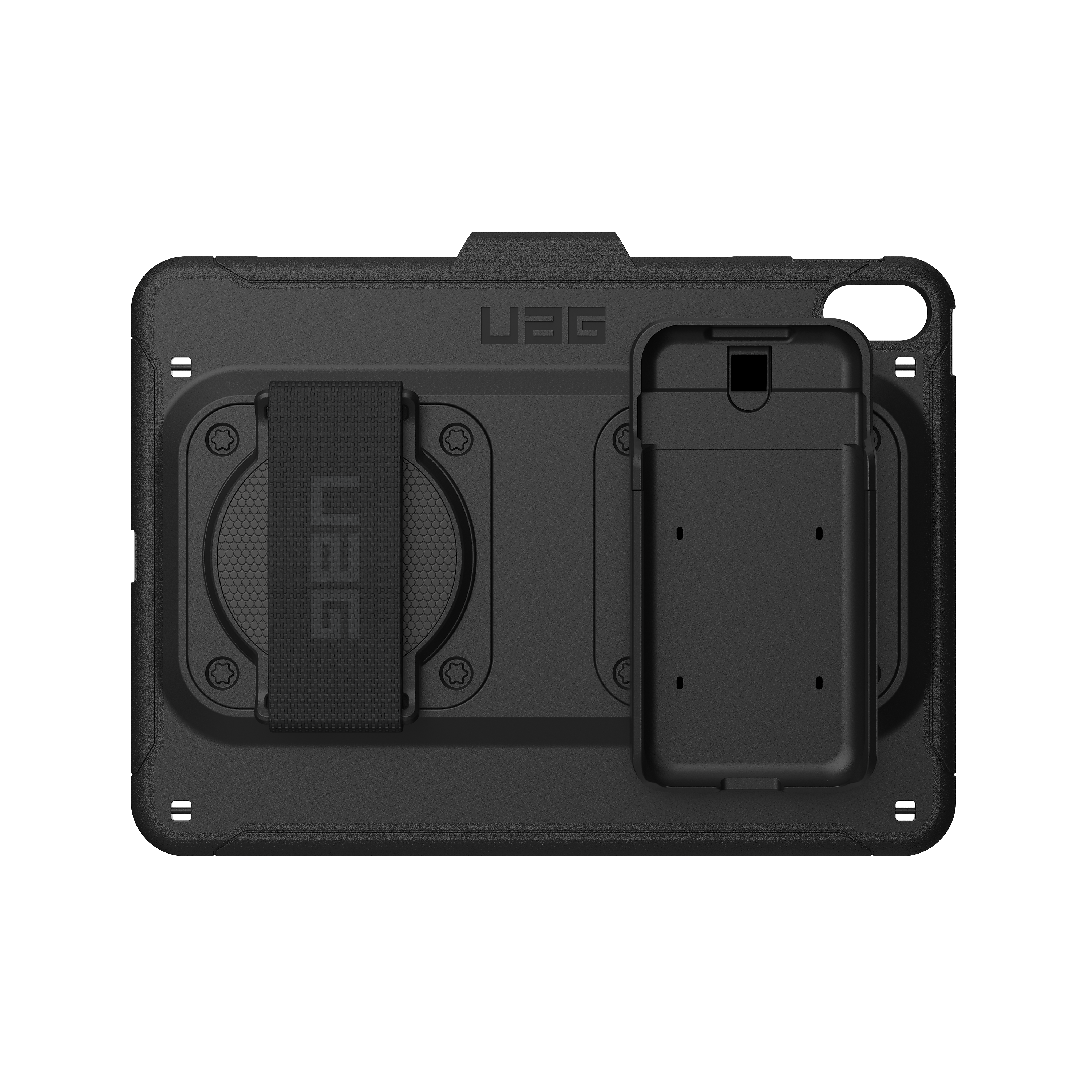 UAG Rugged iPad 10.9" 10th Gen MPOS Case w/ Hand & Shoulder Strap, Black (124109BM4040)