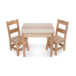 Melissa & Doug Learn-to-Play Piano with Wooden Table & Chairs (1314-2427-KIT)