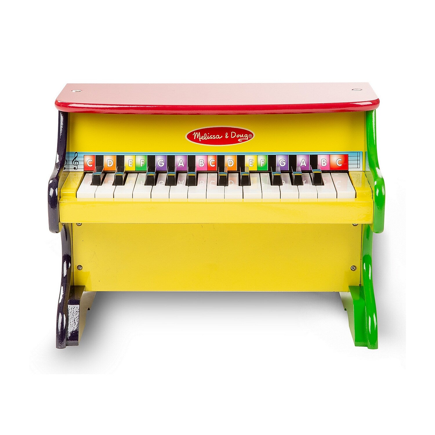 Melissa & Doug Learn-to-Play Piano with Wooden Table & Chairs, White (1314-30225-KIT)