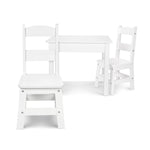 Melissa & Doug Learn-to-Play Piano with Wooden Table & Chairs, White (1314-30225-KIT)