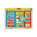 Melissa & Doug Wooden ABC Activity Stamp Set with My First Daily Magnetic Calendar (30118-9253-KIT)