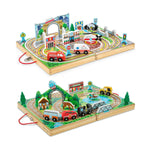 Melissa & Doug Take-Along Town with Take-Along Railroad (30141-30140-KIT)