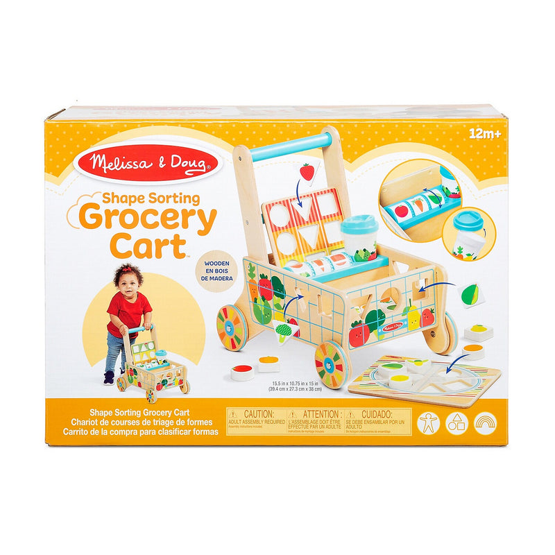 Melissa & Doug Blues Clues & You Wooden Birthday Party Play Set with Wooden Shape Sorting Grocery Cart (33018-30732-KIT)