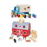 Melissa & Doug Shape-Sorting Dump Truck with Fold & Go Barn (9397-3700-KIT)