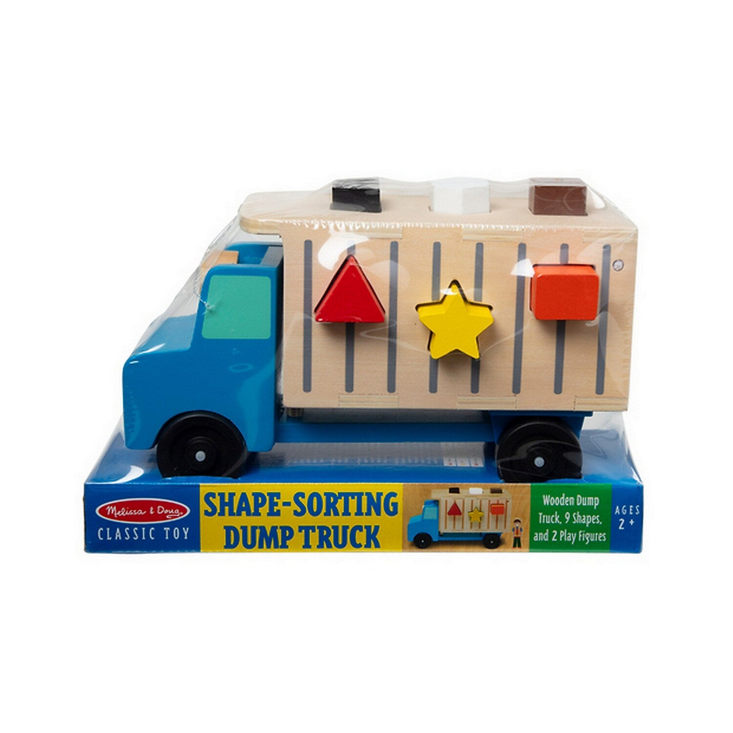 Melissa & Doug Shape-Sorting Dump Truck with Fold & Go Barn (9397-3700-KIT)