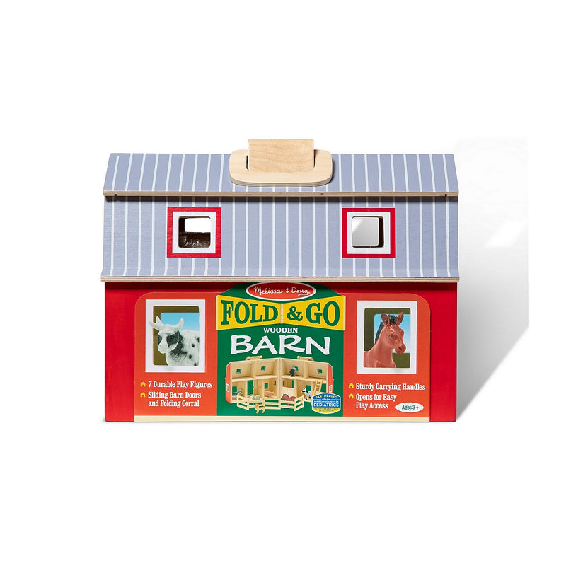 Melissa & Doug Shape-Sorting Dump Truck with Fold & Go Barn (9397-3700-KIT)