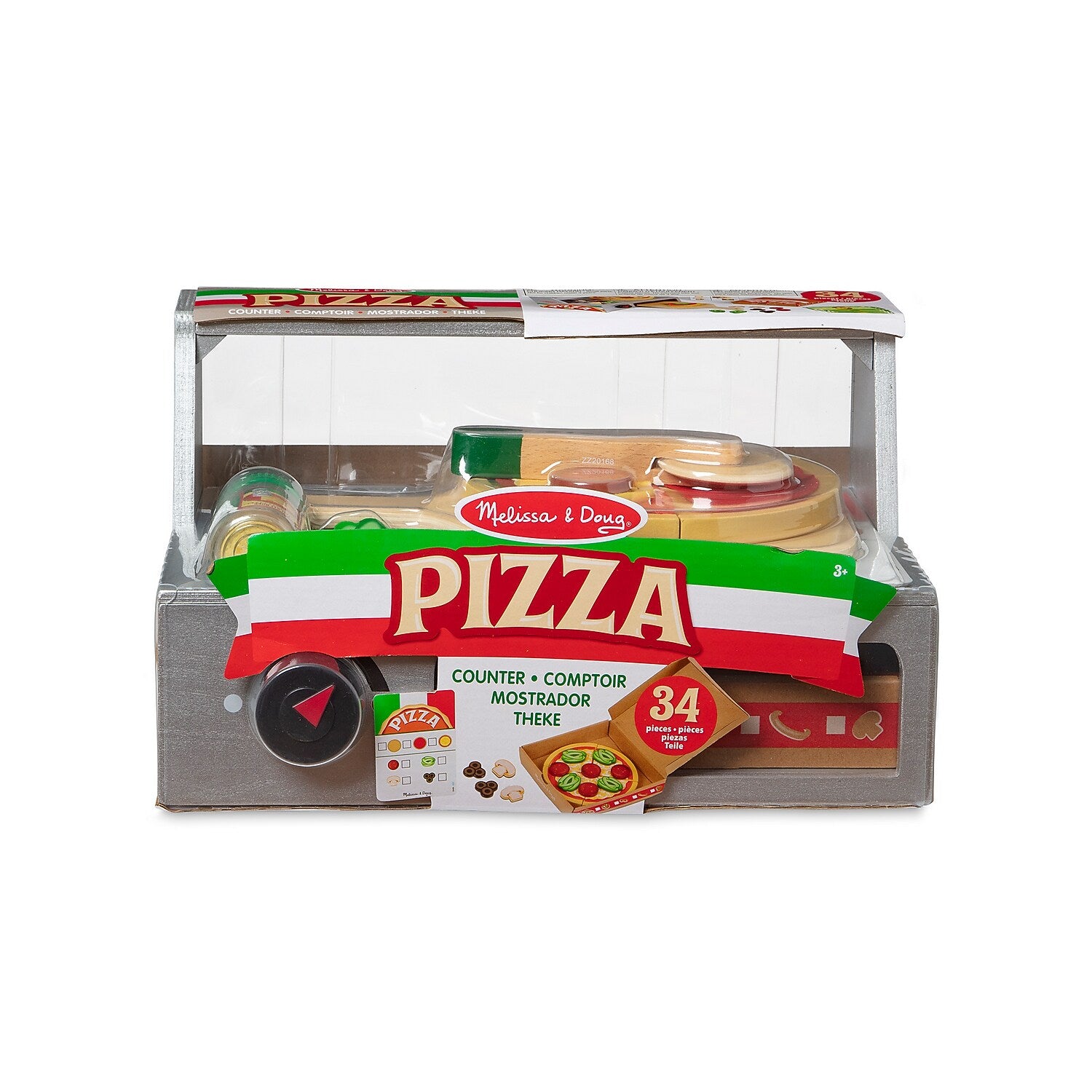 Melissa & Doug Top & Bake Pizza Counter with Smoothie Maker Blender Set (9465-9841-KIT)