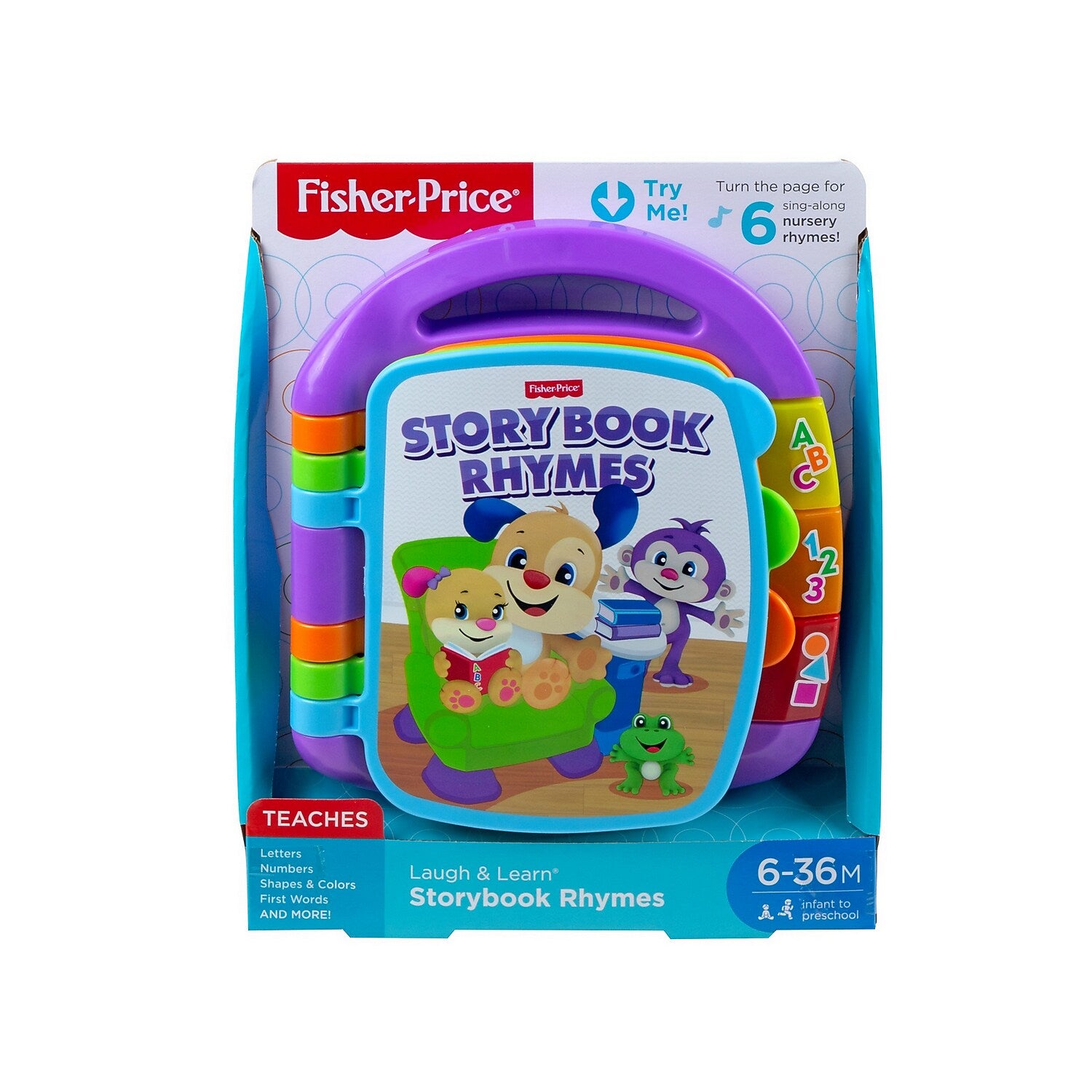 Fisher-Price Laugh & Learn Storybook Rhymes with Music Player (CDH24-FGW16-KIT)