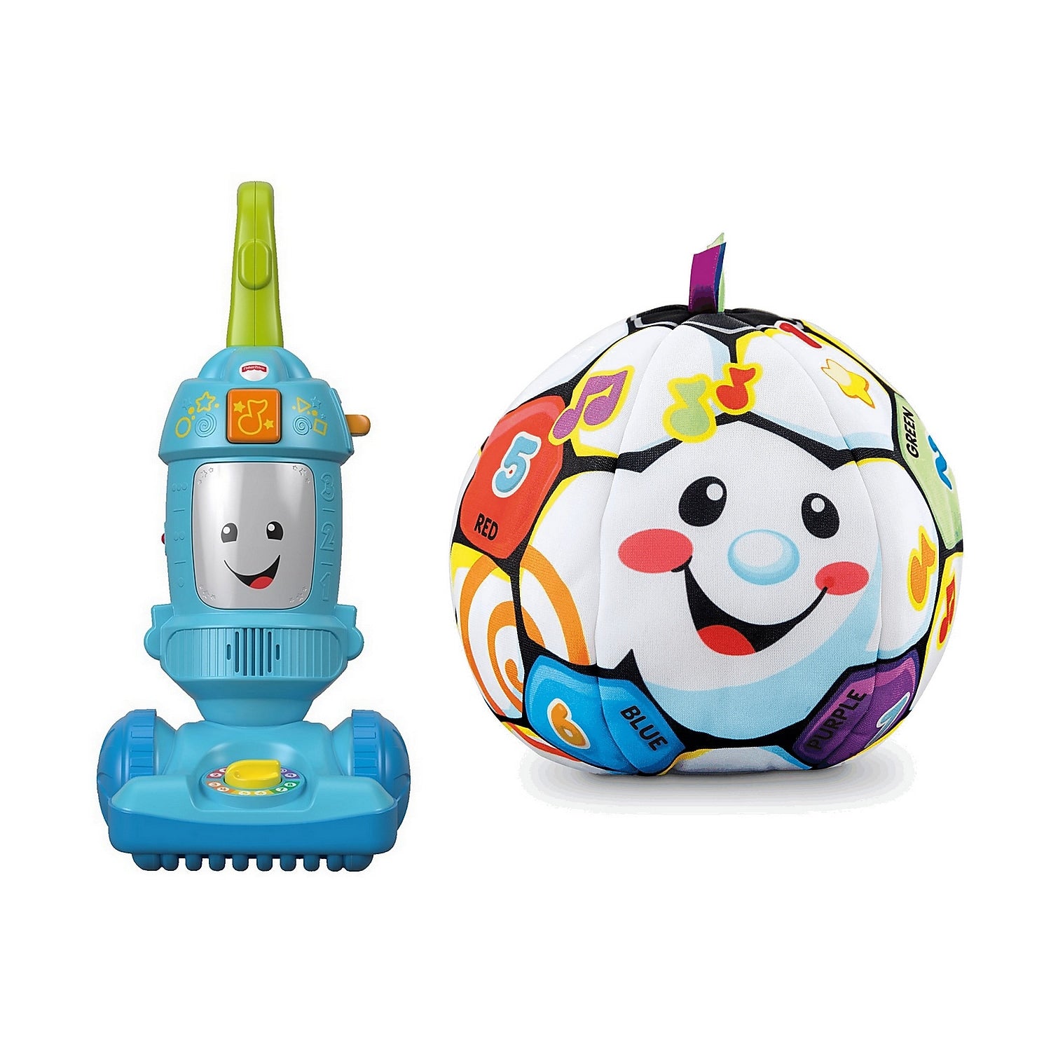 Fisher-Price Laugh & Learn Light-up Learning Vacuum Fisher-Price with Singin' Soccer Ball (FNR97-BHJ28-KIT)