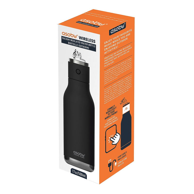 ASOBU Stainless Steel Vacuum Insulated Water Bottle, 17 oz., Teal (ADNANABT60TEAL)