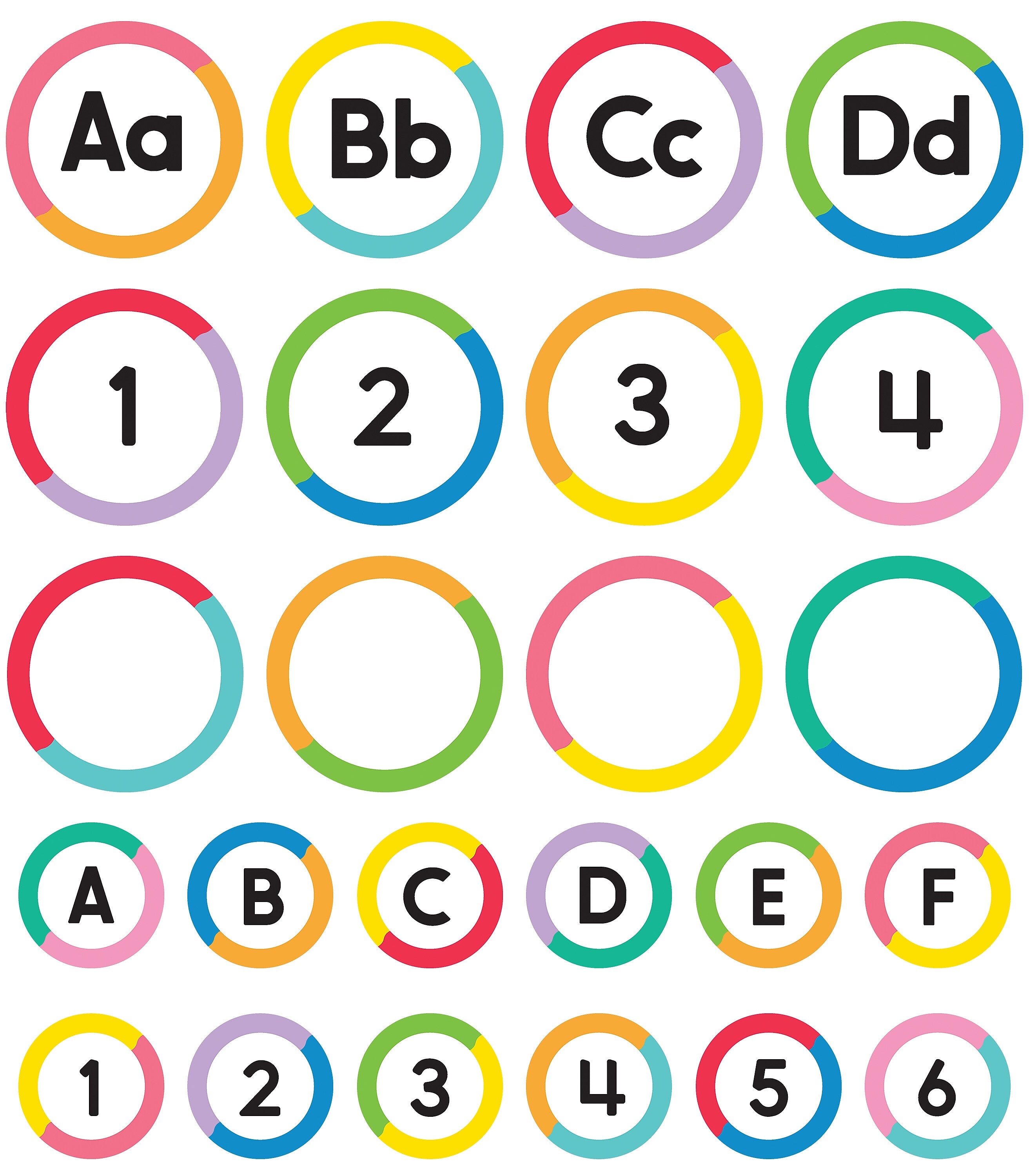 Carson-Dellosa Student Numbers and Word Wall Letters Mega Pack Cutouts