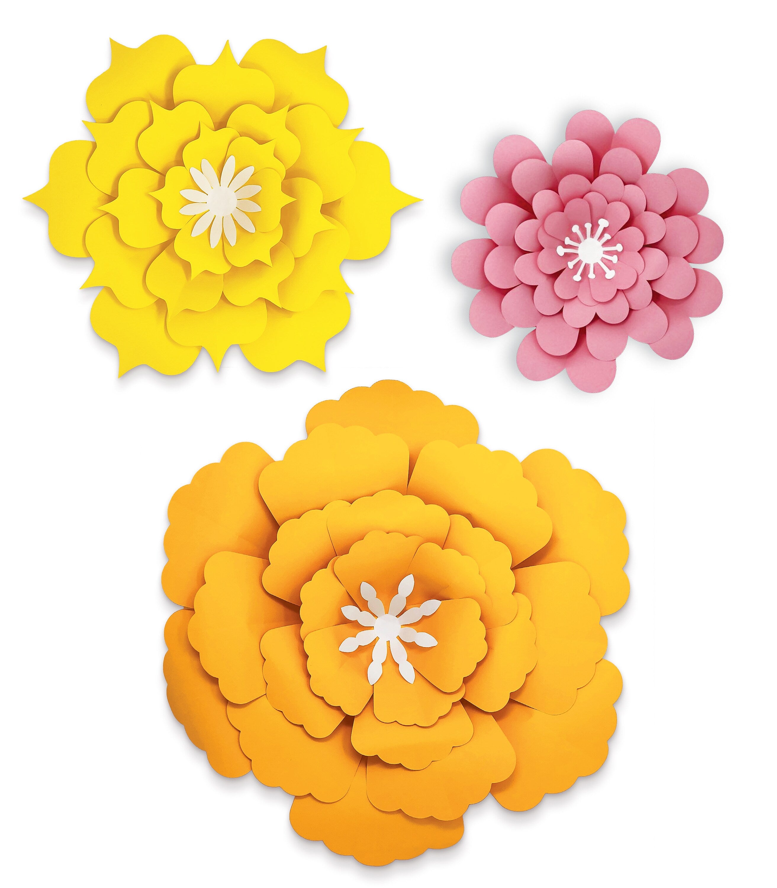 Carson-Dellosa Happily Ever Elementary Creatively Inspired Orange, Yellow, Pink Flowers Dimensional Accent