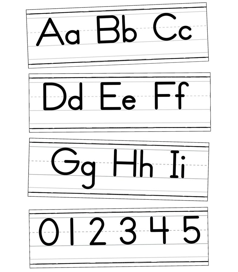 Carson-Dellosa Farmhouse Alphabet Line: Manuscript Bulletin Board Set (110573)