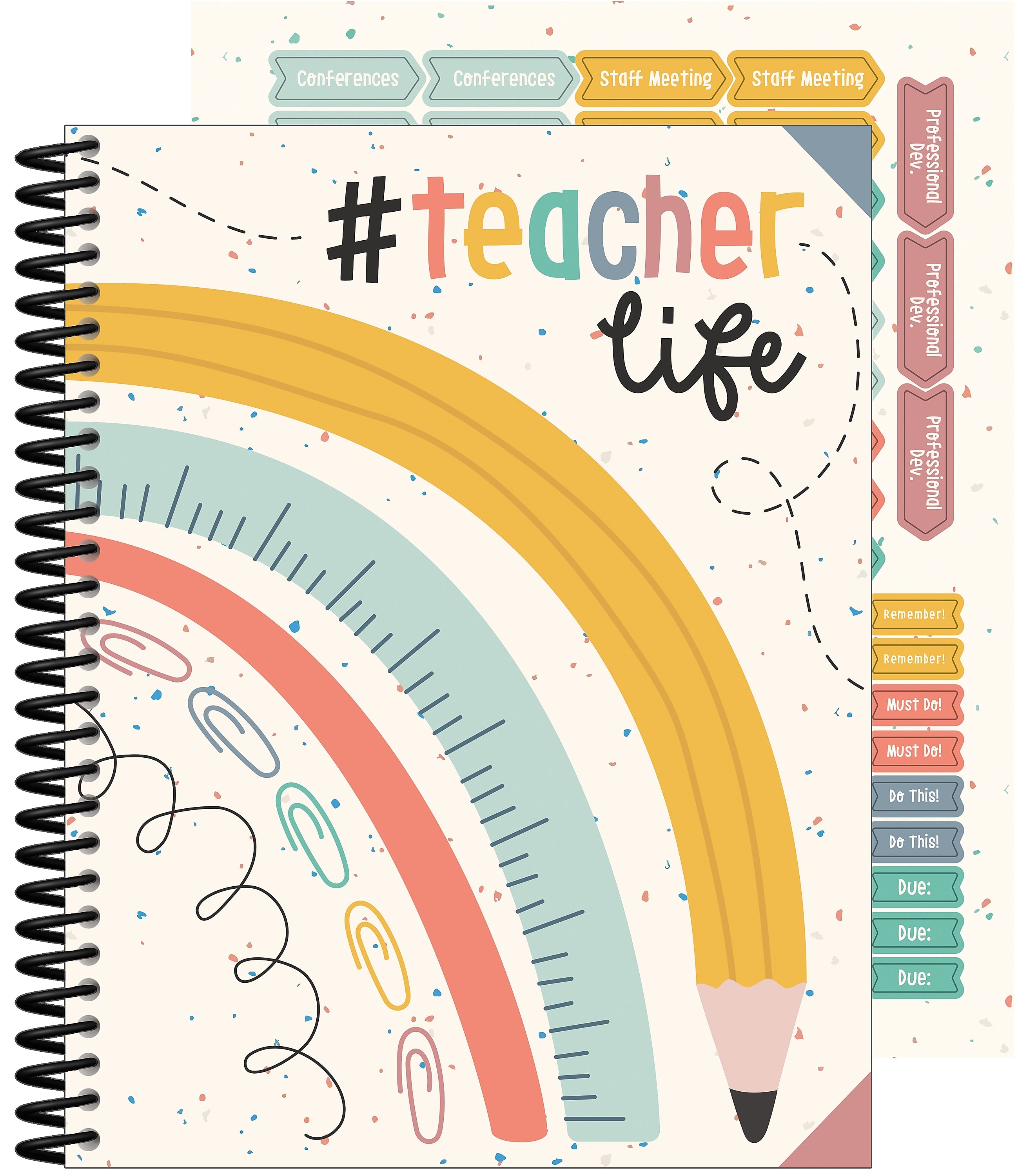 Carson-Dellosa We Belong Teacher Planner, 128 pages, 116 stickers (105047)