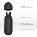 ASOBU Orb Stainless Steel Vacuum Insulated Water Bottle, 14 oz., Silver (ADNASBV30SIL)
