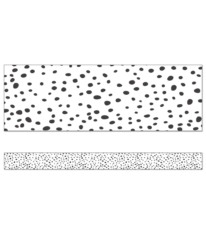 Carson-Dellosa We Belong Black Dots Straight Bulletin Board Borders (108495)