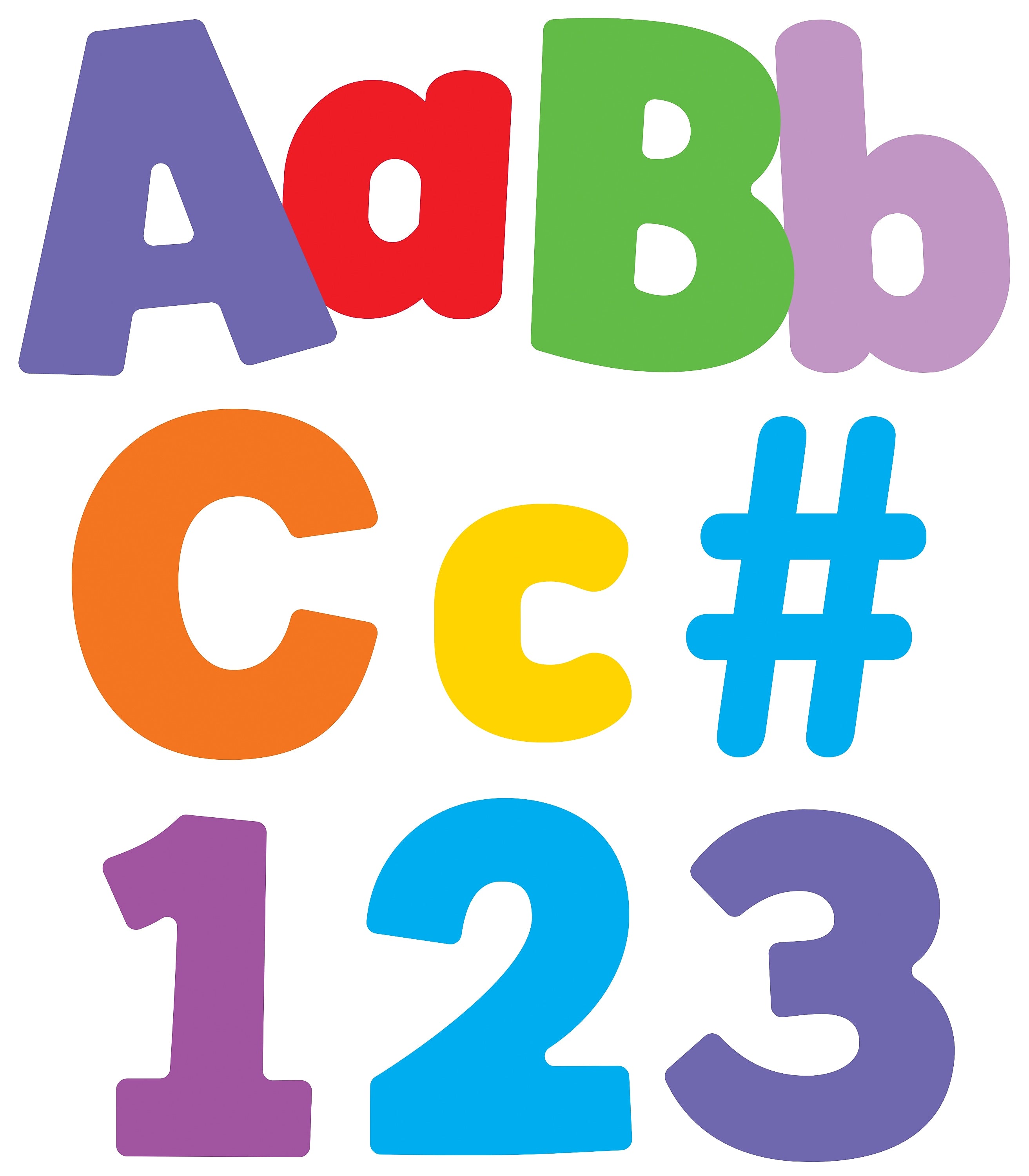 Carson-Dellosa Color Splash Combo Pack Bulletin Board Letters