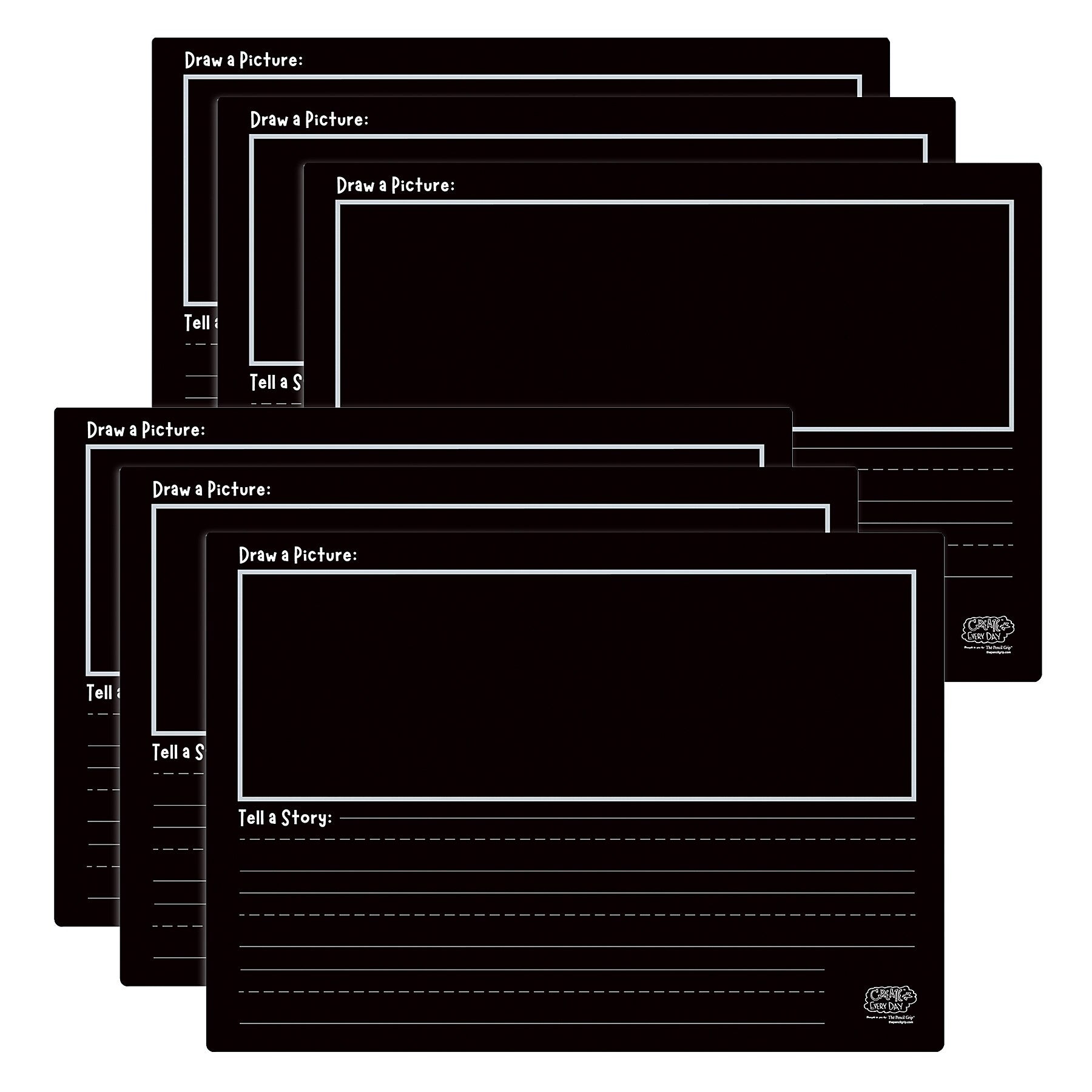 The Pencil Grip Activity Playmat - Draw a Picture, Pack of 6