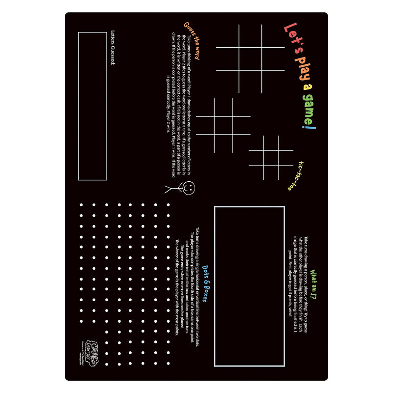 The Pencil Grip Activity Playmat - Games, Pack of 6