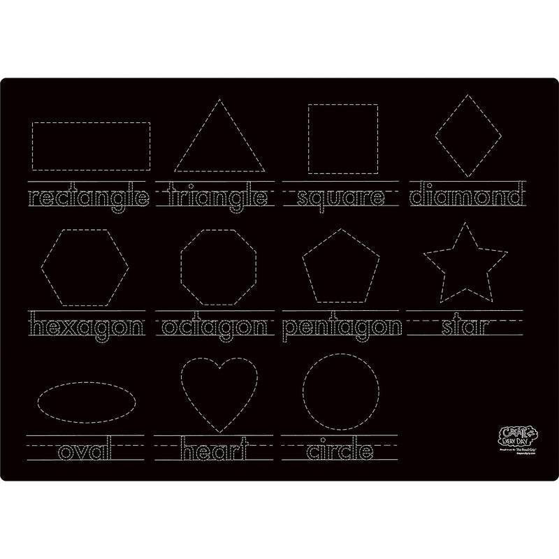 The Pencil Grip Activity Playmat - Numbers & Shapes (2-Sided), Pack of 6