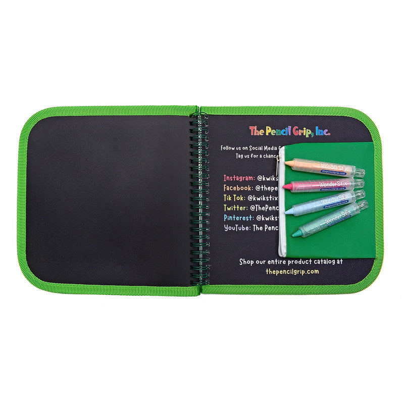 The Pencil Grip Daily Doodler Reusable Activity Book- Sea Life Cover, Includes 4 Wonder Stix