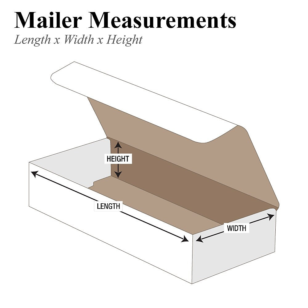 SI Products 7" x 4" x 2" Corrugated Mailers, 50/Bundle (M742)