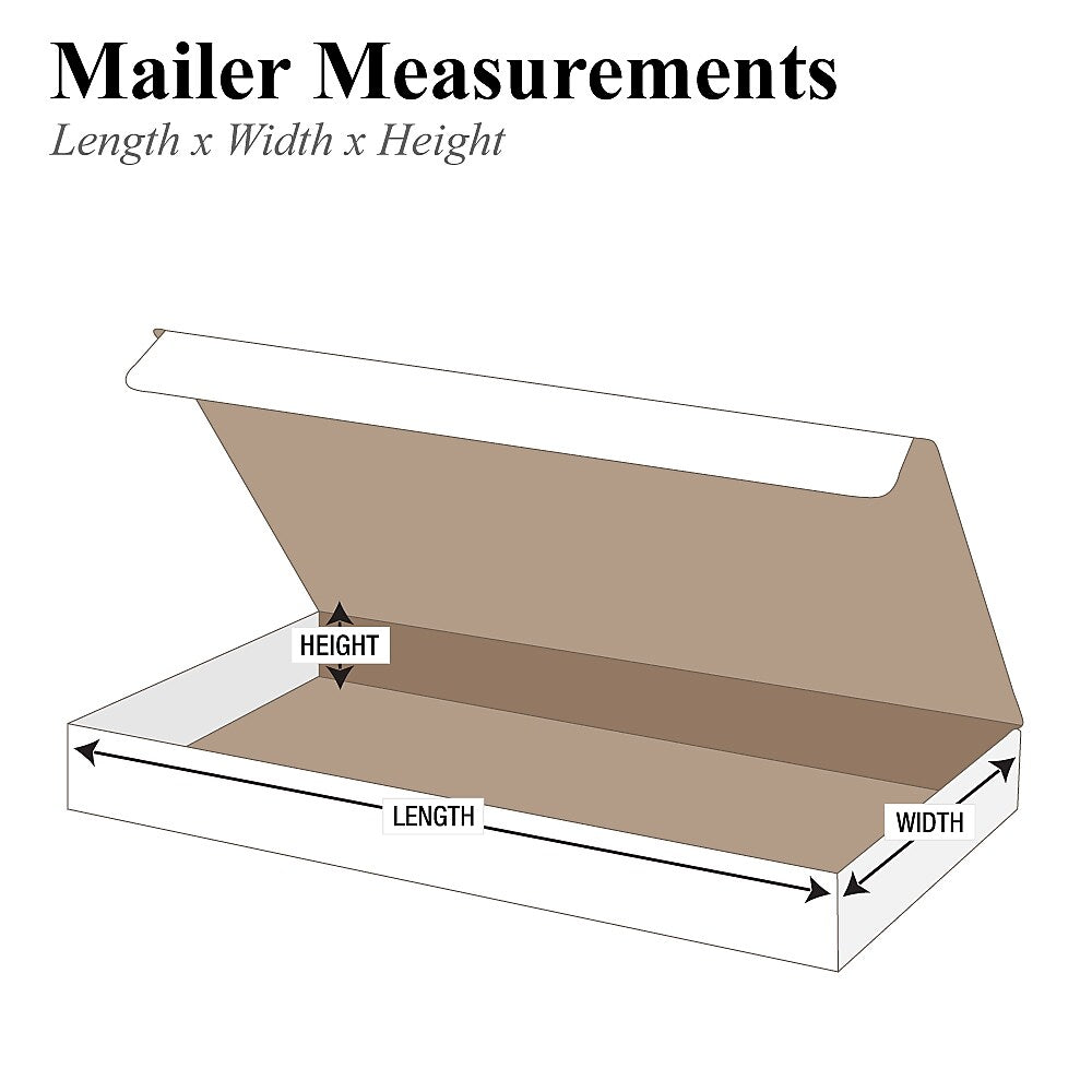 17 1/8" x 11 1/8" x 4" - Literature Mailer, 50/Bundle