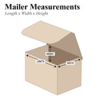 Corrugated Mailers, 5" x 4" x 2", Kraft, 50/Bundle (M542K)