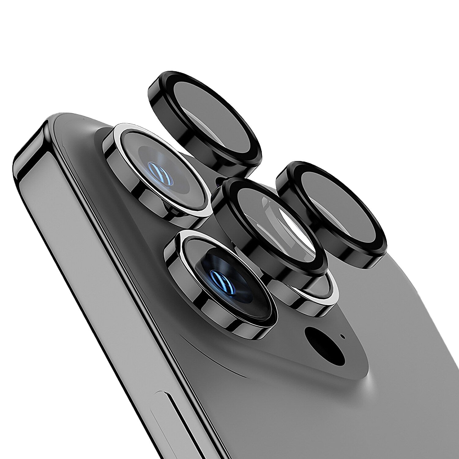 cellhelmet Tempered Camera Glass, Individual Pieces for iPhone 15 Pro/iPhone 15 Pro Max (TEMP-3-CMRA-iPHONE-15)
