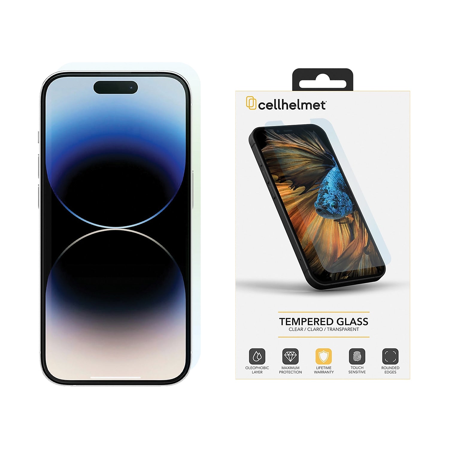 cellhelmet Tempered Glass Screen Protector for iPhone 15 (CHELGLS15)
