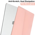 TechProtectus Hard-Shell Case/Keyboard Cover for Apple 15" Macbook Air 2023 M2, Rose Quartz (TP-RQ-MA15M2)