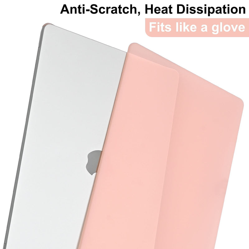 TechProtectus Hard-Shell Case/Keyboard Cover for Apple 15" Macbook Air 2023 M2, Rose Quartz (TP-RQ-MA15M2)