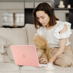 TechProtectus Hard-Shell Case/Keyboard Cover for Apple 15" Macbook Air 2023 M2, Rose Quartz (TP-RQ-MA15M2)