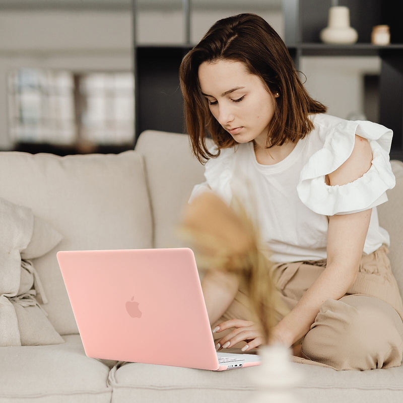 TechProtectus Hard-Shell Case/Keyboard Cover for Apple 15" Macbook Air 2023 M2, Rose Quartz (TP-RQ-MA15M2)